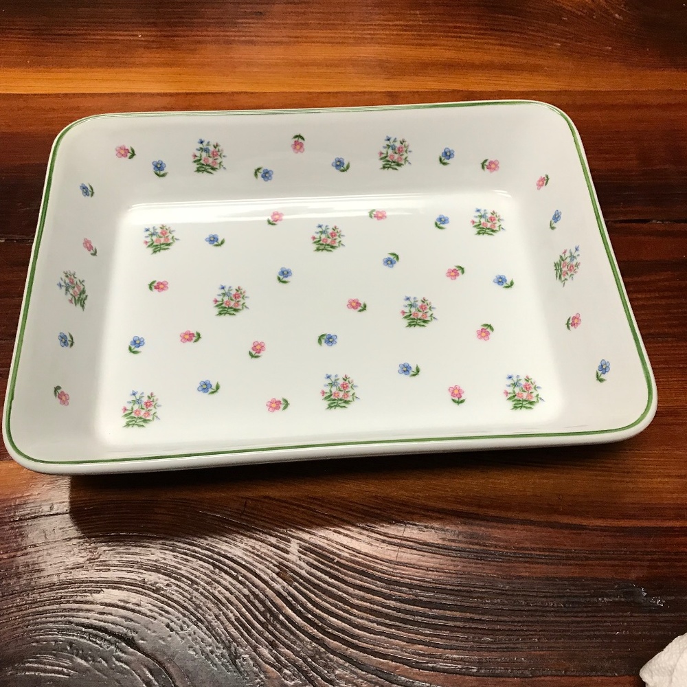 Sadek 12” rectangular baker Petite Fleur #6659